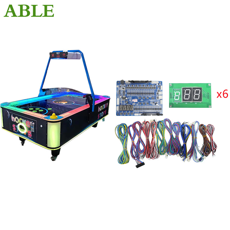 Skee Ball Arcade - Air Hockey เกมเครื่องเมนบอร์ดชุด 2 เครื่องเล่นหยอดเหรียญเด็กผู้ใหญ่หรูหราเกมอาเขตเครื่องอุปกรณ์เสริม