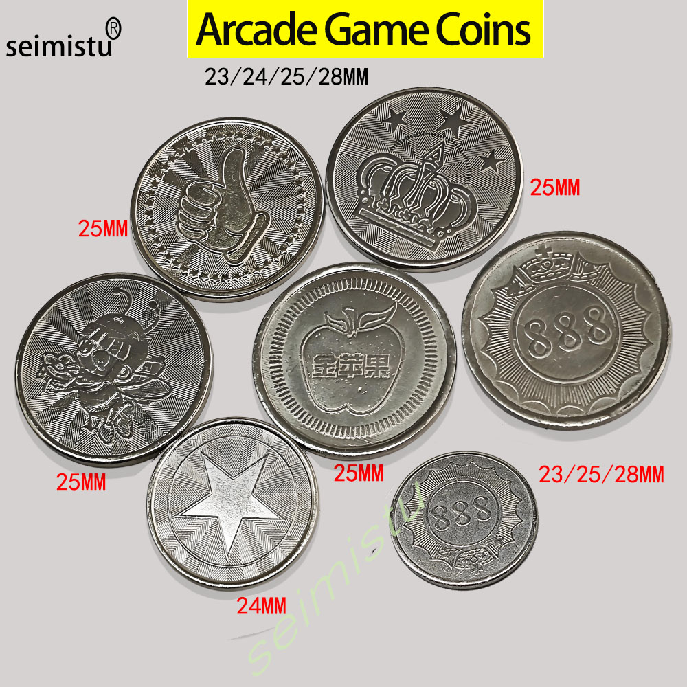 Arcade Vending & Laundry Revenue - เหรียญสแตนเลส 100 ชิ้น ขนาด 23/24/25 มม.